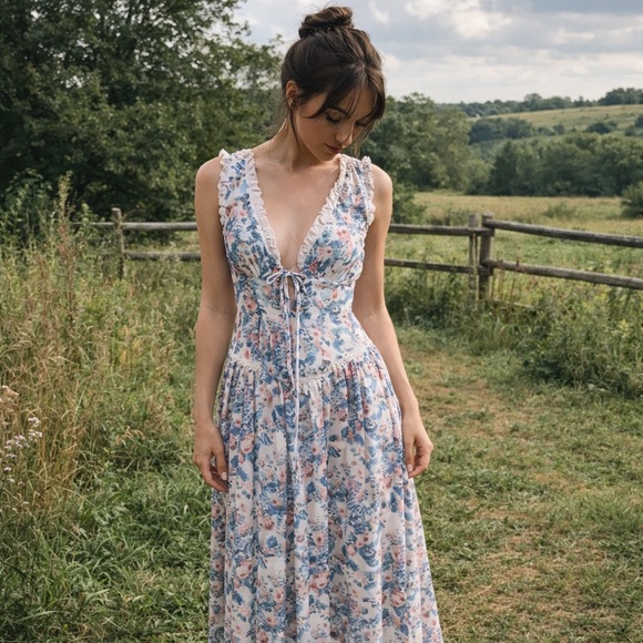 For Love And Lemons Dresses & Skirts - For Love And Lemons Floral Audrey Maxi Dress